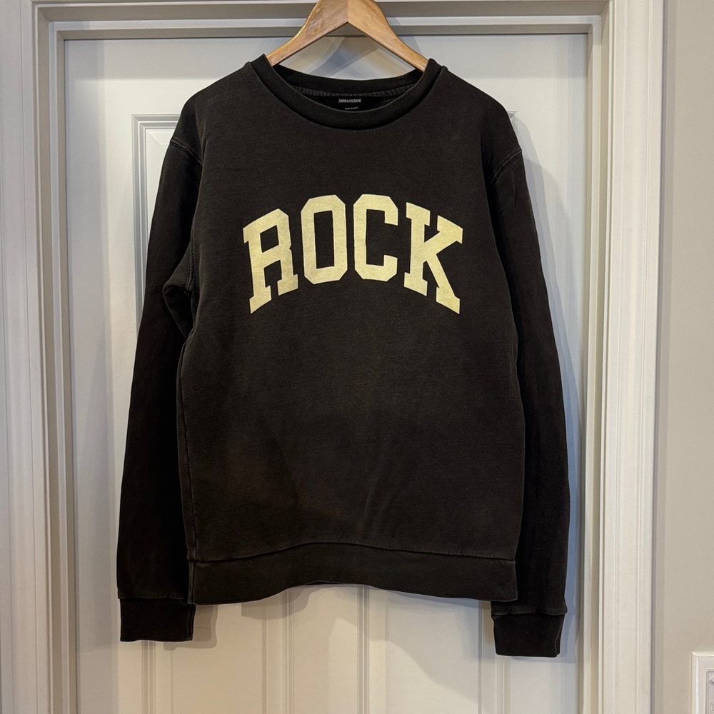 Zadig & Voltaire ROCK Crewneck Sweatshirt 100% Cotton